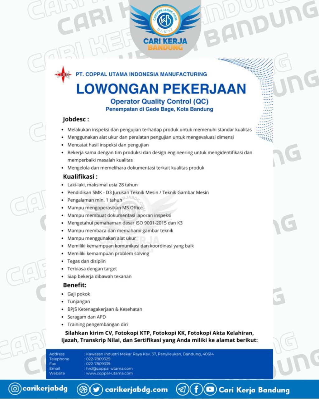 PT. Coppal Utama Indonesia Manufacturing